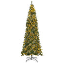 9 FT Pre-Lit Artificial Christmas Tree with 1298 Snowy Branch Tips by LJGDeals