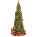 9 FT Pre-Lit Artificial Christmas Tree with 1298 Snowy Branch Tips by LJGDeals