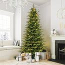 7.5 Feet Pre-Lit Artificial Christmas Tree with Warm White LED Lights by LJGDeals