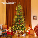 7.5 Feet Pre-Lit Artificial Christmas Tree with Warm White LED Lights by LJGDeals