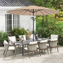 9 Feet Round Patio Umbrella with 18 Fiberglass Ribs by LJGDeals