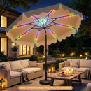 9 Ft Solar Patio Umbrella with LED Lights by LJGDeals