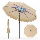 9 Ft Solar Patio Umbrella with LED Lights by LJGDeals
