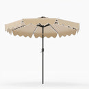 9 Ft Solar Patio Umbrella with LED Lights by DirectDeals