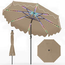 9 Ft Solar Patio Umbrella with LED Lights by DirectDeals
