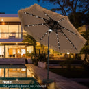 9 Feet Solar Powered Thatched Tiki Patio Umbrella with Led Lights. by LJGDeals
