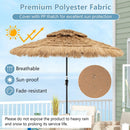 9 Feet Solar Powered Thatched Tiki Patio Umbrella with Led Lights. by LJGDeals