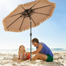 9 Feet Thatched Tiki Umbrella with 8 Ribs by LJGDeals