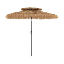 9 Feet Thatched Tiki Umbrella with 8 Ribs