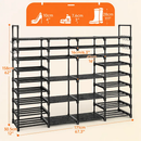 Multi Layers - Shoe Rack Organizer Column Storage Shelf Entryway w/ Hooks by 2Dropme