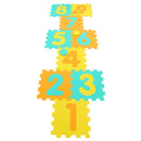 9 Pieces Interlocking Foam Puzzle Floor Mat with 3 Marker Discs