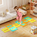 9 Pieces Interlocking Foam Puzzle Floor Mat with 3 Marker Discs by LJGDeals