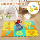 9 Pieces Interlocking Foam Puzzle Floor Mat with 3 Marker Discs by LJGDeals