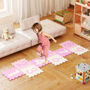 9 Pieces Interlocking Foam Puzzle Floor Mat with 3 Marker Discs by LJGDeals