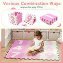 9 Pieces Interlocking Foam Puzzle Floor Mat with 3 Marker Discs by LJGDeals