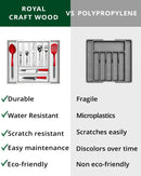 Silverware Drawer Organizer, White (9 Slots)