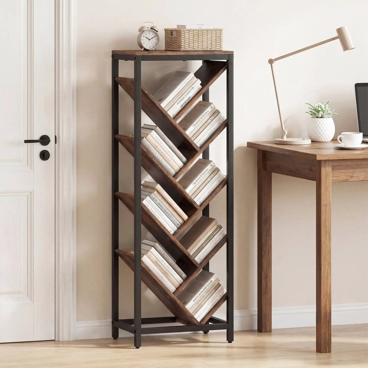9-Tier Freestanding Bookcase for Hardcover Books, photo 3 of 16