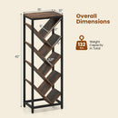 9-Tier Freestanding Bookcase for Hardcover Books by LJGDeals