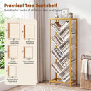9-Tier Freestanding Bookcase for Hardcover Books by DirectDeals
