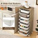 9-Tier Fruit & Vegetable Storage Rack with Slide-Out Baskets by LJGDeals