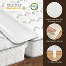 9 Inch Wide Bed Bridge Twin to King Converter Kit with Strap by LJGDeals