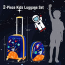2PC Kids Luggage Set Rolling Suitcase & Backpack-Pink by LJGDeals