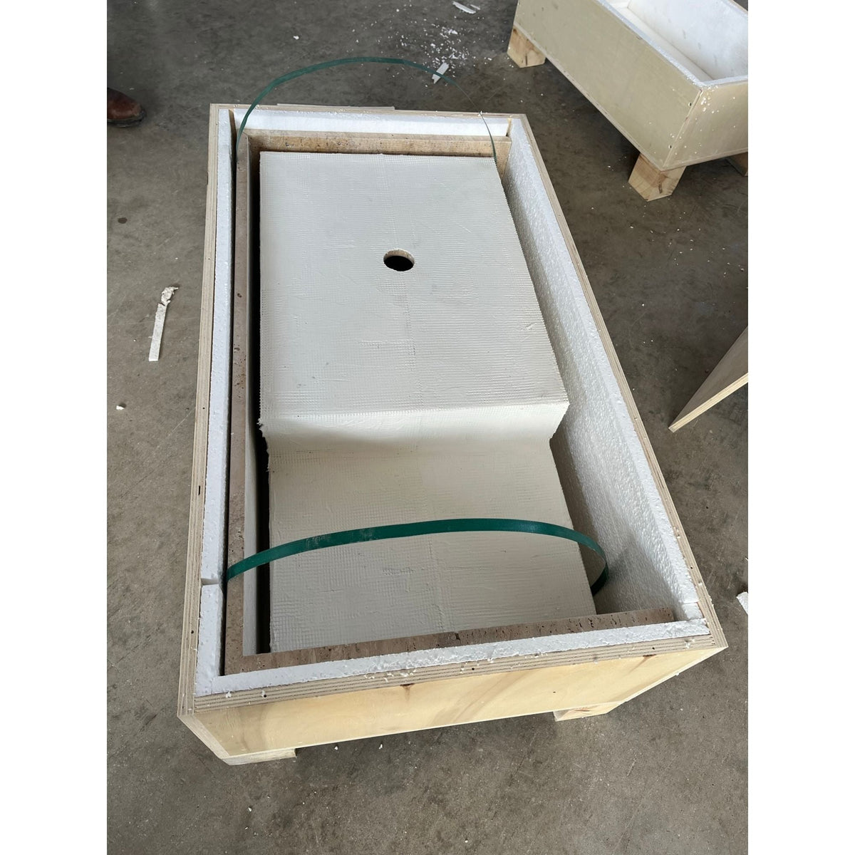 Travertine Handcrafted Custom Bathroom Sink with Natural Veining, photo 10 of 12