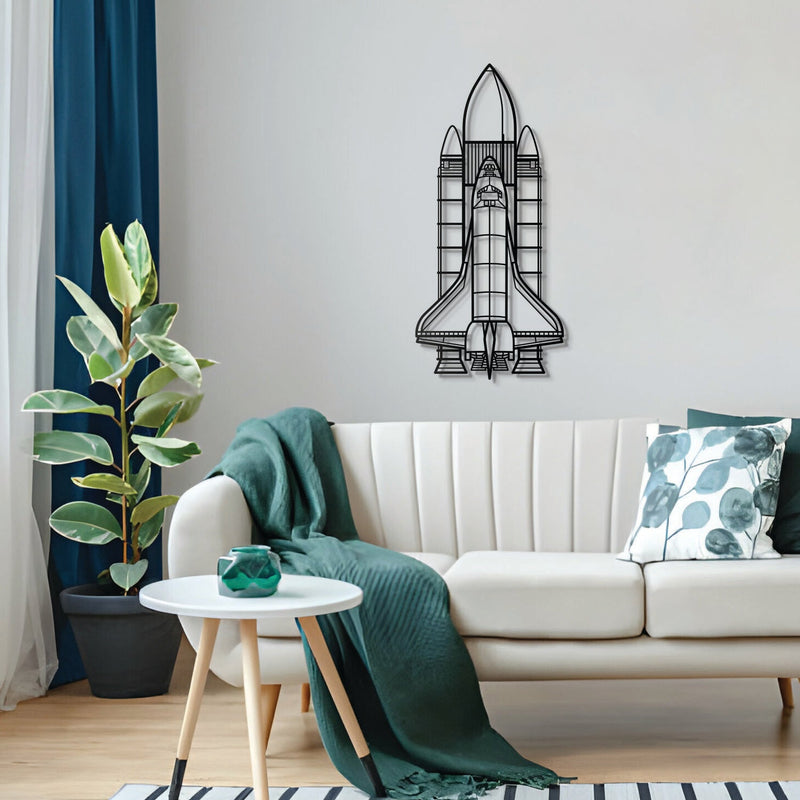 Space System Metal Aircraft Wall Art - NCP0128