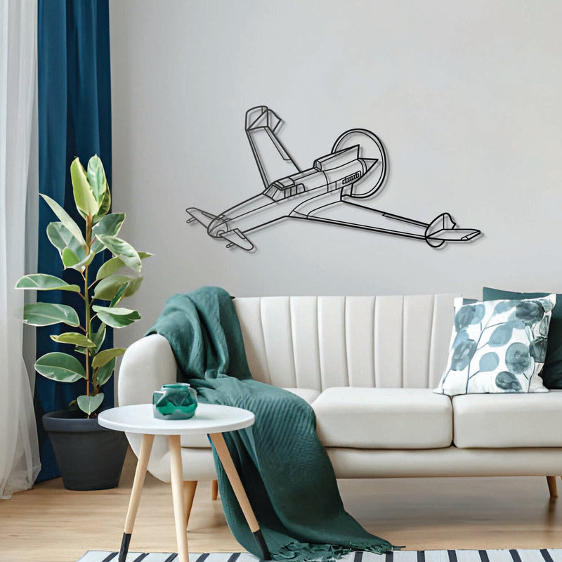 XP-55 Ascender Angle Metal Aircraft Wall Art - NCP0501