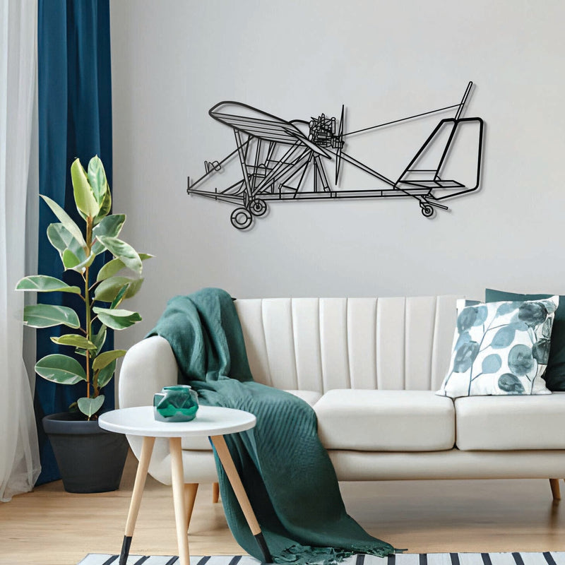 Dragonfly C Metal Aircraft Wall Art - NCP0419