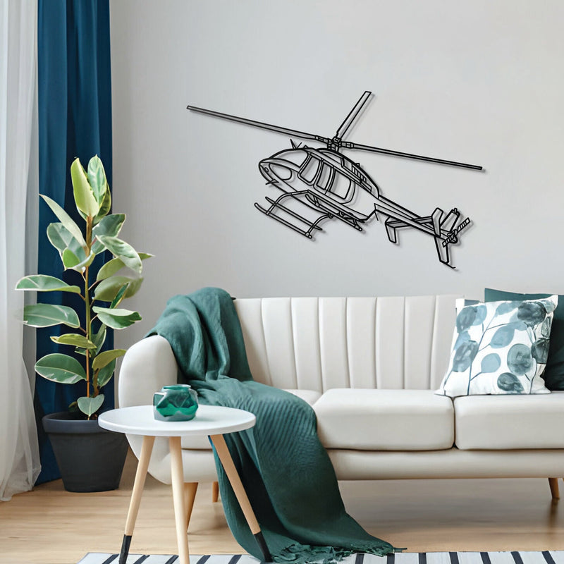 407GX Angle Metal Aircraft Wall Art - NCP0004