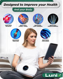 LX7 LCD Touchscreen Hand Massager, Heated Air Compression, Lunar White