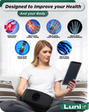 Lunix LX37 Hand Massager, Touchscreen Red Light Therapy for Hands, Charcoal Black