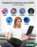 Lunix LX33 Hand Massager with Red Light Therapy, Carpal Tunnel & Wrist Pain Relief Device, Charcoal Black