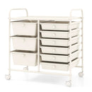 9-Drawer Rolling Storage Cart with Colorful Drawers and Metal Frame by LJGDeals