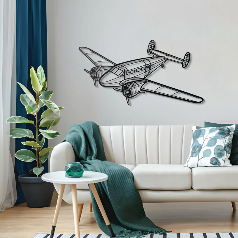 Model 18 Angle Metal Aircraft Wall Art - NCP0289