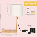 Creative Shape-Changing Wooden Lamp – Foldable Modern Desk Light for Bedroom, Study & Living Room by 2Dropme