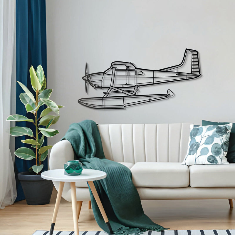 A185F Float Metal Aircraft Wall Art - NCP0016