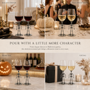 Stemmed Skeleton Wine Glass Set of 2