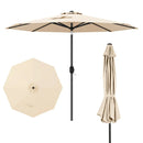 9 FT Outdoor Market Patio Table Umbrella Push Button Tilt Crank Lift-gray by LJGDeals