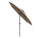 9 FT Outdoor Market Patio Table Umbrella Push Button Tilt Crank Lift-gray by LJGDeals