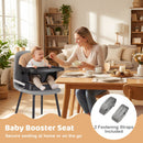 9-in-1 Convertible High Chair with Solid Wood Legs for Babies and Toddlers
