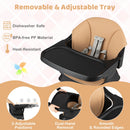 9-in-1 Convertible High Chair with Solid Wood Legs for Babies and Toddlers