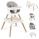 9-in-1 Convertible High Chair with Solid Wood Legs for Babies and Toddlers by LJGDeals