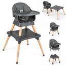 9-in-1 Convertible High Chair with Solid Wood Legs for Babies and Toddlers by LJGDeals