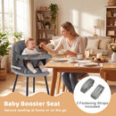 9-in-1 Convertible High Chair with Solid Wood Legs for Babies and Toddlers
