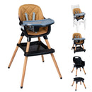 9-in-1 Convertible High Chair for Babies and Toddlers with Seat Cushion