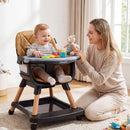 9-in-1 Convertible High Chair for Babies and Toddlers with Seat Cushion