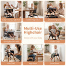 9-in-1 Convertible High Chair for Babies and Toddlers with Seat Cushion