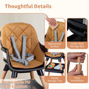 9-in-1 Convertible High Chair for Babies and Toddlers with Seat Cushion
